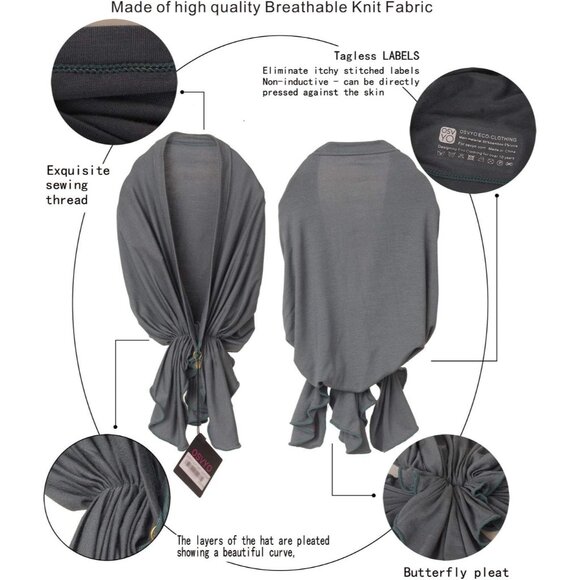 Chemo Headscarf for Women Hair Loss Slip On Cancer Turban Headwear Gift Pack - Picture 3 of 7